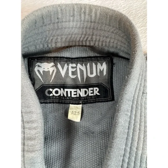 Venum Contender 2.0Brazilian Jiu-Jitsu Gi - Gray Full Pant & Top Set Size A 2.5 - Picture 5 of 11